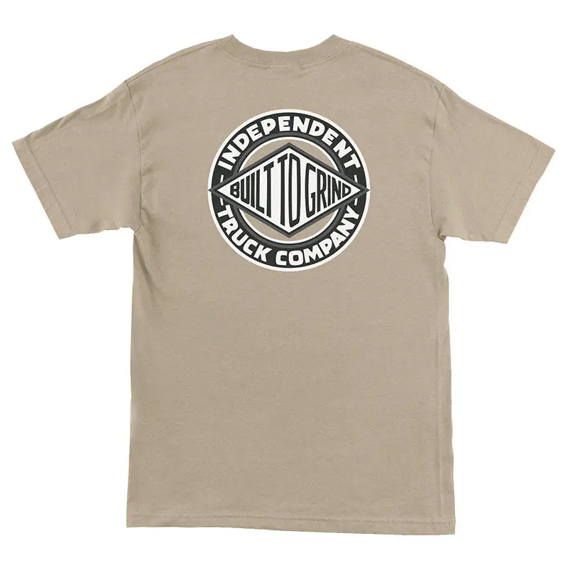 Independent Trucks Btg Summit Short Sleeve Midweight Mens Sand T-Shirts 1