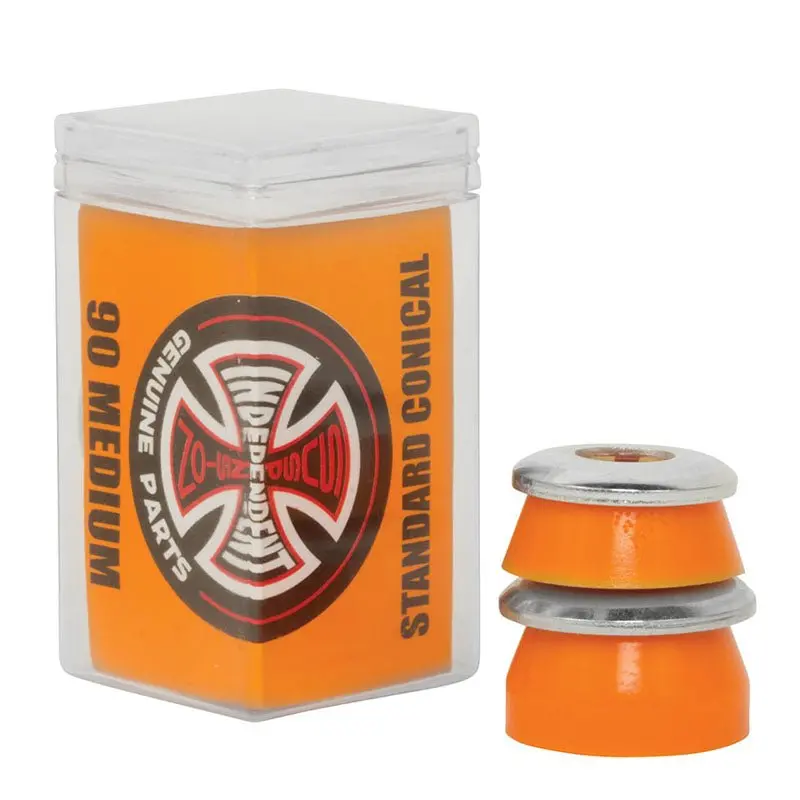 Independent Trucks Conical (90A) Medium Orange  W/Washers Skateboard Bushings 1