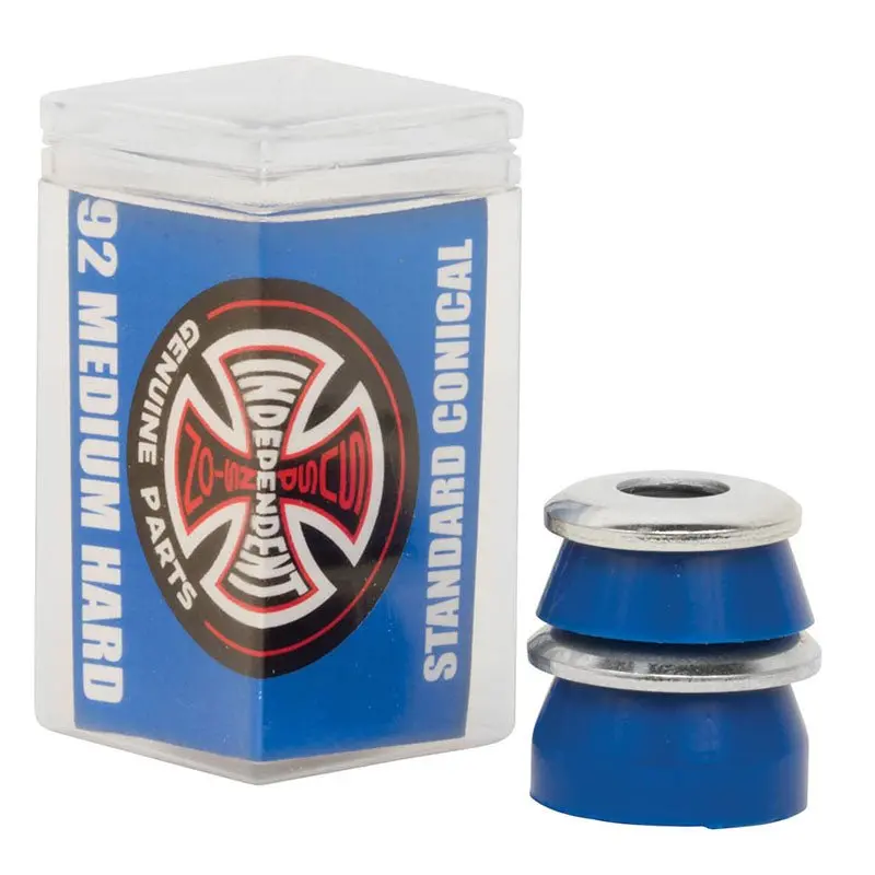 Independent Trucks Conical (92A) Medium Hard Blue W/Washers Skateboard Bushings 1
