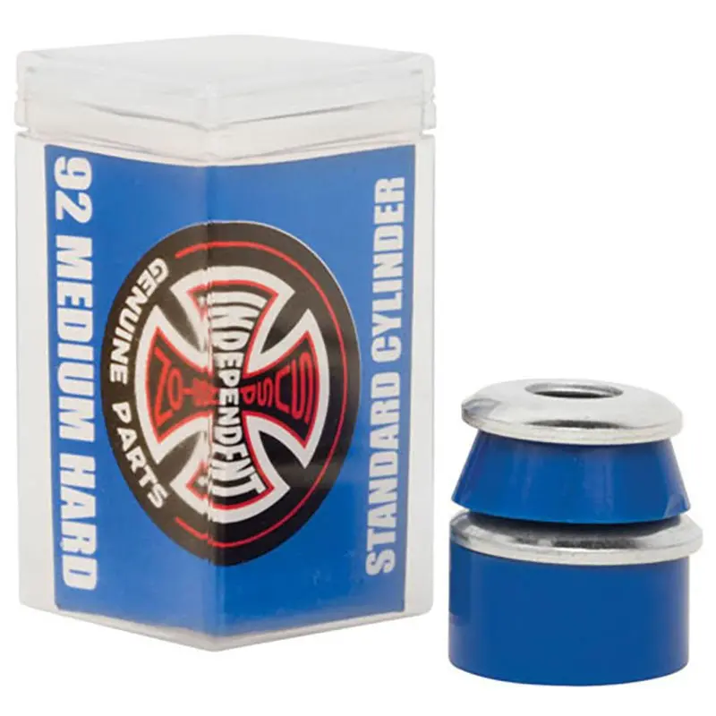 Independent Trucks Cylinder (92A) Medium Hard Blue W/Washers Skateboard Bushings 1