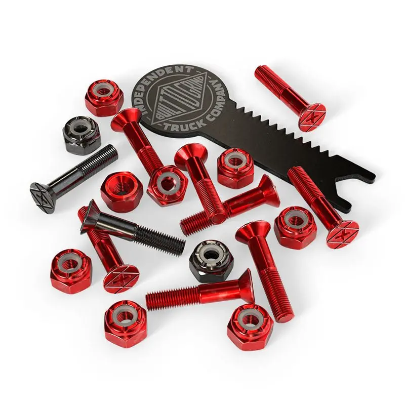 Independent Trucks Genuine Parts 1" Phillips W/Tool Red/Black Skateboard Hardware 1