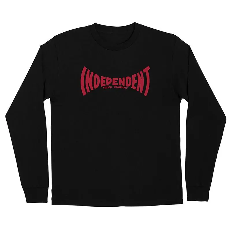 Independent Trucks Span Long Sleeve Black Heavyweight Mens T-Shirts 1