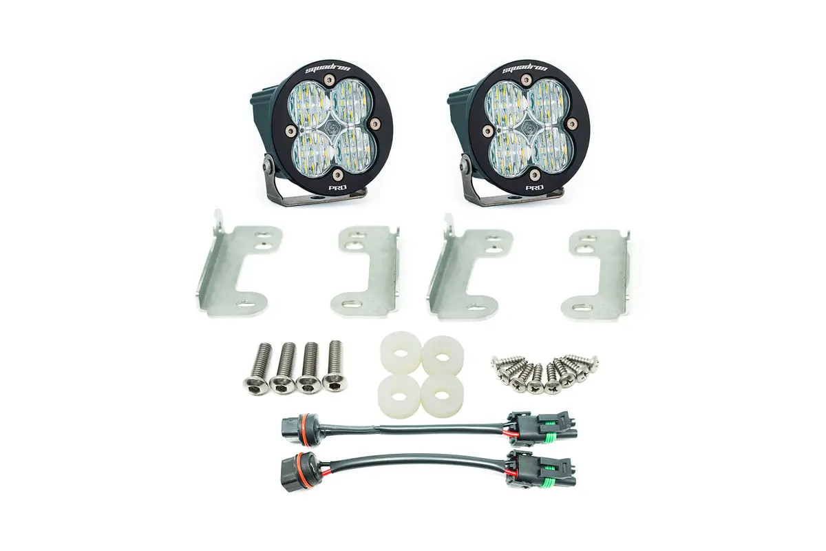 Jeep Wrangler Jl Sahara Baja Designs Squadron-R Pro Fog Pocket Kit 1