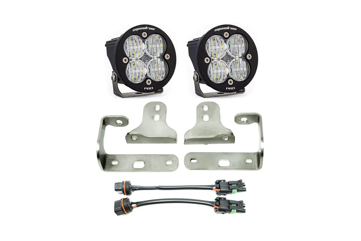 Jeep Wrangler Jl Sport/Sport S Baja Designs Squadron-R Pro Fog Pocket Kit 1