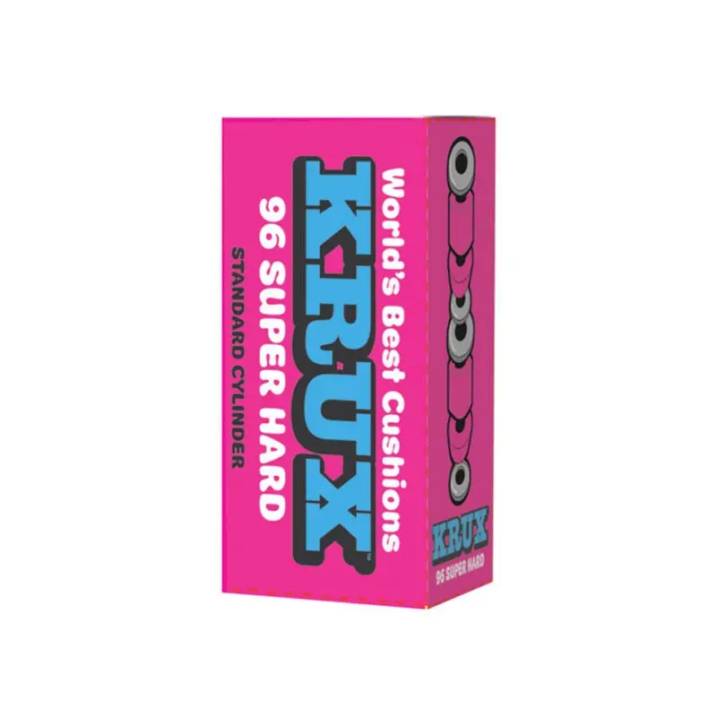 Krux Trucks (96A) Super Hard Worlds Best Cushions Pink Skateboard Bushings 1