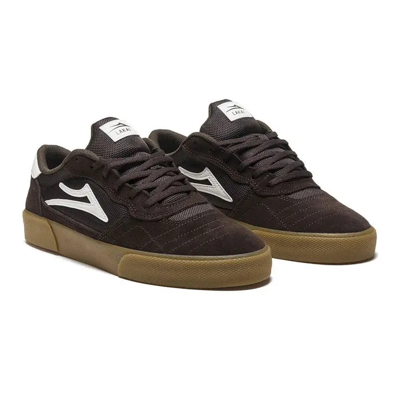 Lakai Cambridge - Chocolate/Light Blue Uv Suede - 60.91% Leather 39.09% Textile Shoes 1