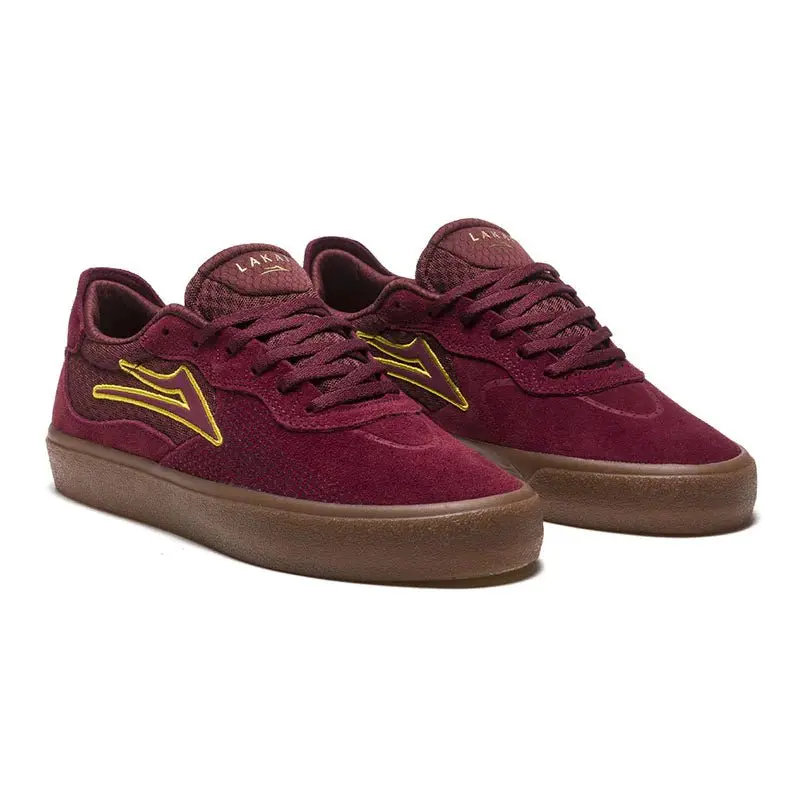 Lakai Essex - Burgundy Suede - 60.91% Leather 39.09% Textile Shoes 1