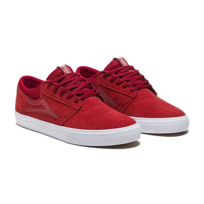 Lakai Griffin Red/Reflective Suede Shoes 1