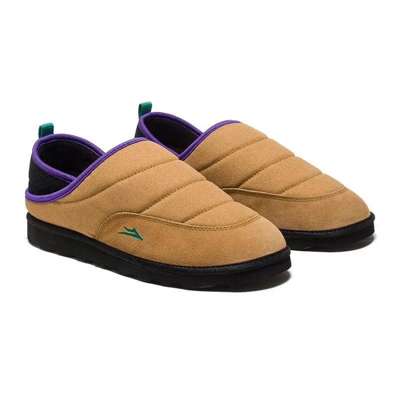 Lakai Limited Footwear Mens Walnut Canvas Owen Slippers 1