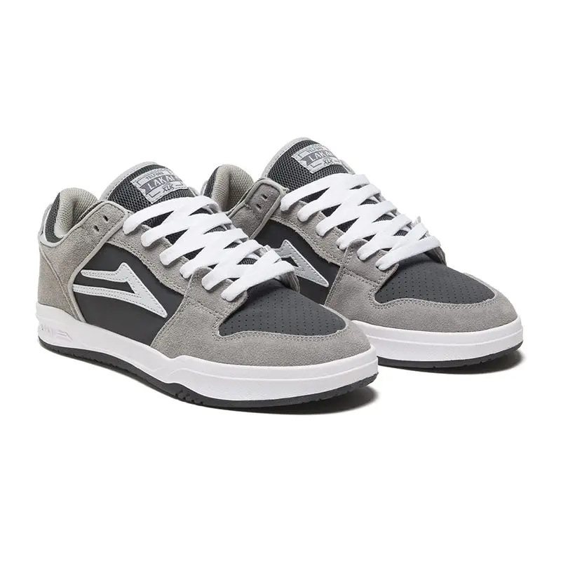 Lakai Limited Footwear Telford Low Light Grey Suede Shoes 1