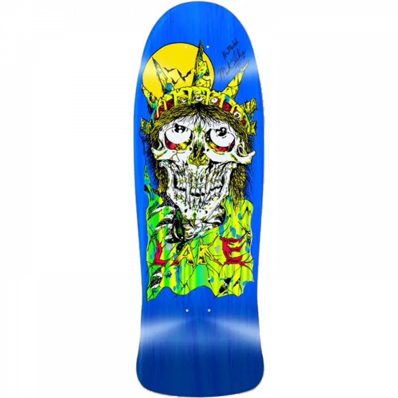 Lake 9.87" X 30.25" Liberty Reissue Blue Stain Skateboard Deck 1
