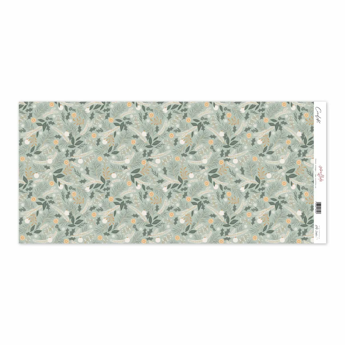 Lienzo 22X50cm Oranges Snowflake 1