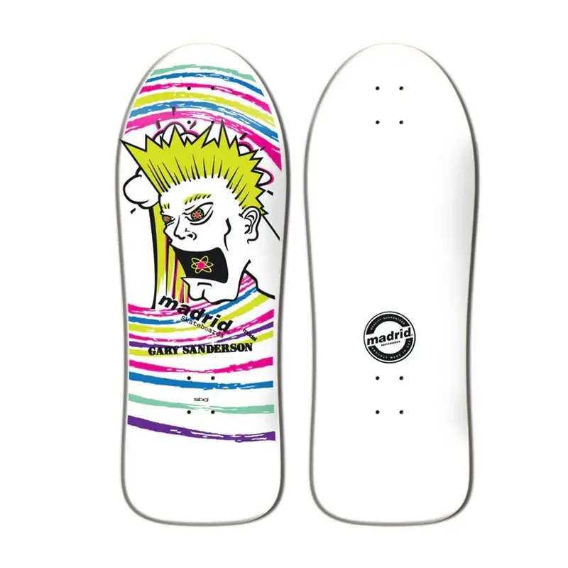 Madrid 10.625" X 30.25" Gary Sanderson Atomic Skateboard Deck 1