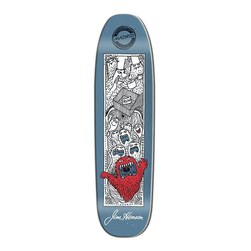 Madrid 8.625 X 33" Limited Edition Doodle Run Pool Skateboard Deck 1