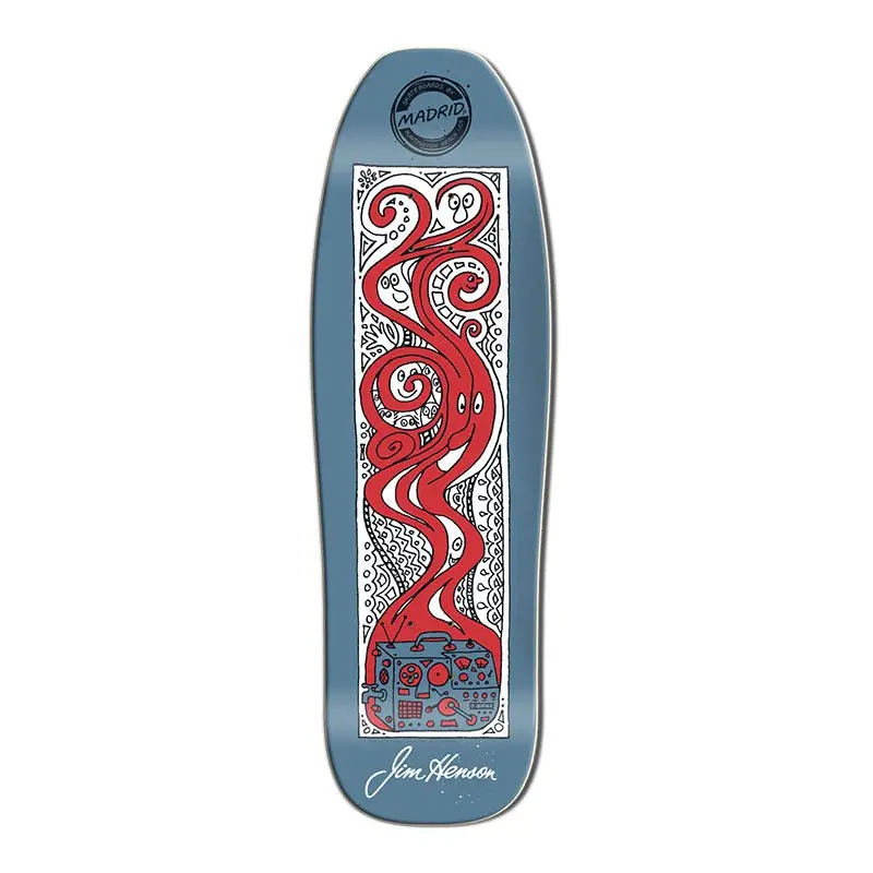 Madrid 9.5" X 31" Limited Edition Doodle Squig Pool Skateboard Deck 1