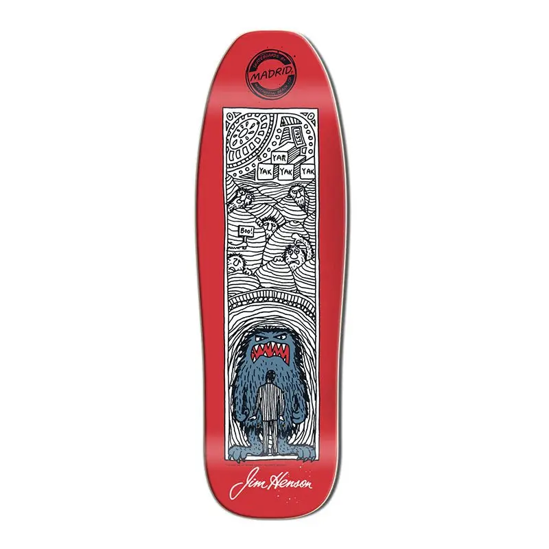 Madrid 9.5 X 31" Limited Edition Jim Hanson Doodle Boo Pool Skateboard Deck 1