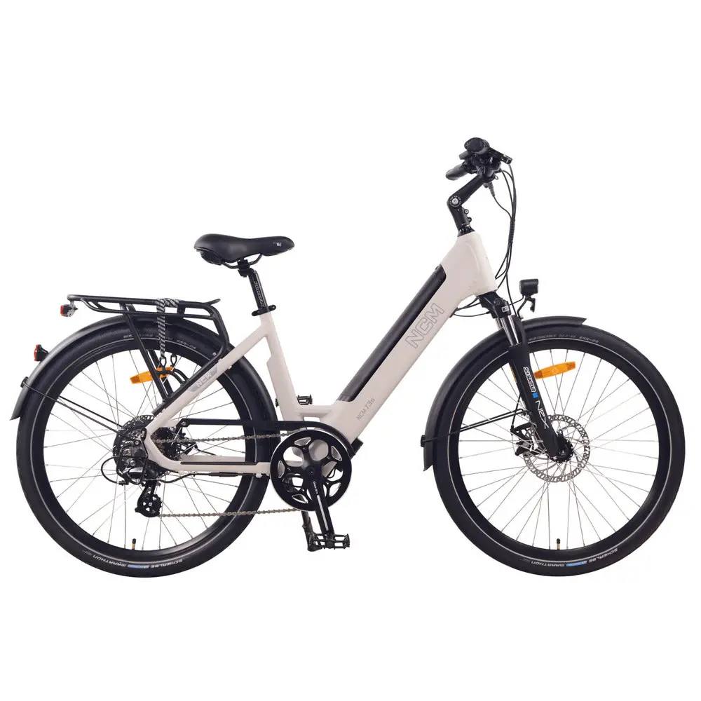 Ncm T3s Step-Thru Trekking City Electric Bike, 250W-500W E-Bike Motor, 48V 12Ah 576Wh Battery [26Inch] 1