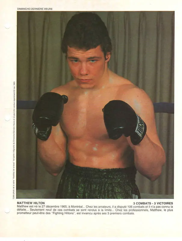 Matthew Hilton Boxing Career Dvds 1