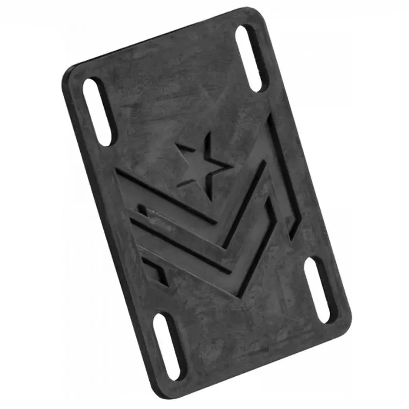 Mini Logo .10” 2.54Mm High Rubber Black Risers (2Pk) 1