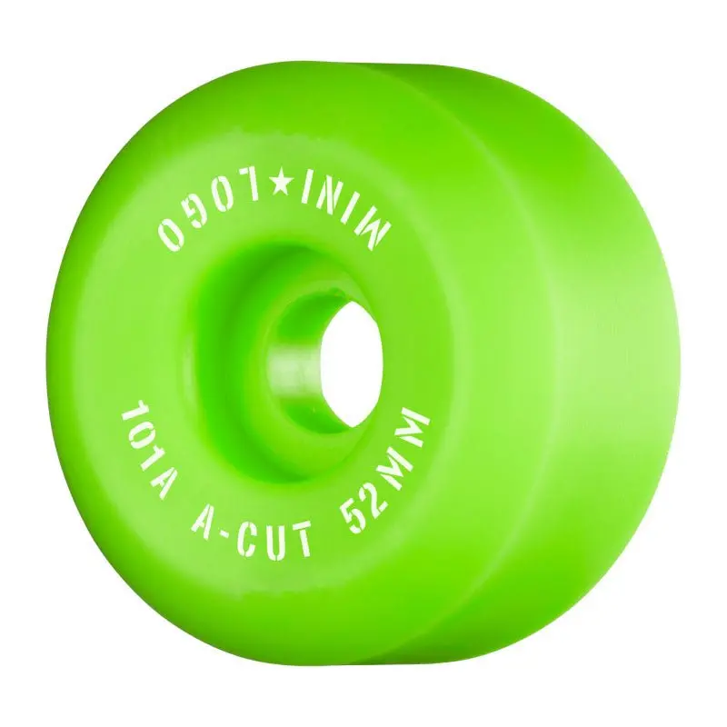 Mini Logo 52Mm 101A  A-Cut "2" Green  Skateboard Wheels 4Pk 1