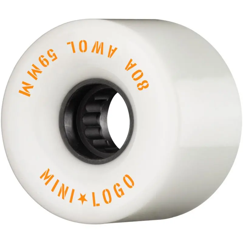 Mini Logo 59Mm 80A Awol White Skateboard Wheels 4Pk 1