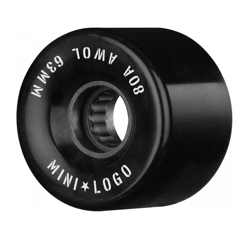 Mini Logo 63Mm 80A Awol Black Skateboard Wheels 4Pk 1