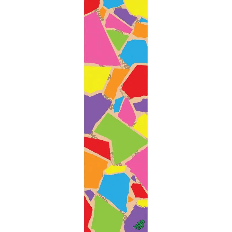 Mob Grip 9" X 33" Color Tears Multi-Color Clear Skateboard Grip Tape 1Pc 1