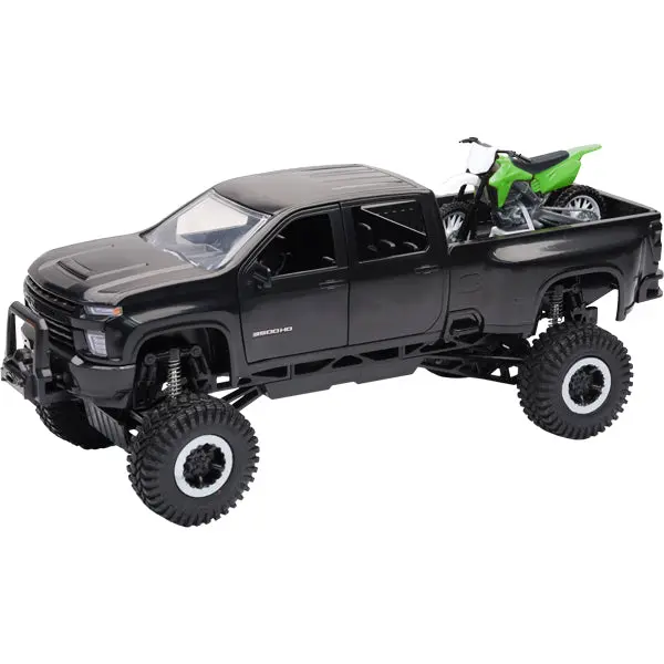 New Ray Toys - Chevrolet 3500Hd Off Road Pick Up W/ Dirt Bike 1