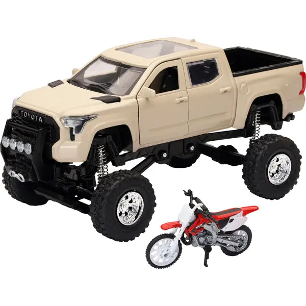 New Ray Toys - Toyota Tundra Off Road Pick Up W/ Honda Dirt Bike 1:32 Scale 1