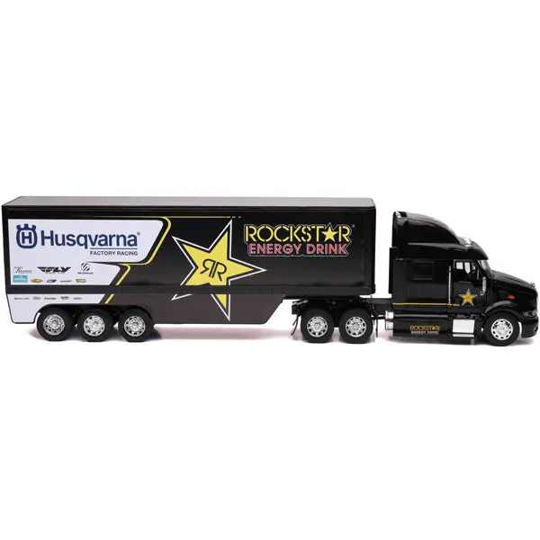 New Ray Toys - Peterbilt Rockstar Husqvarna Factory Race Team Truck 1:32 Scale 1