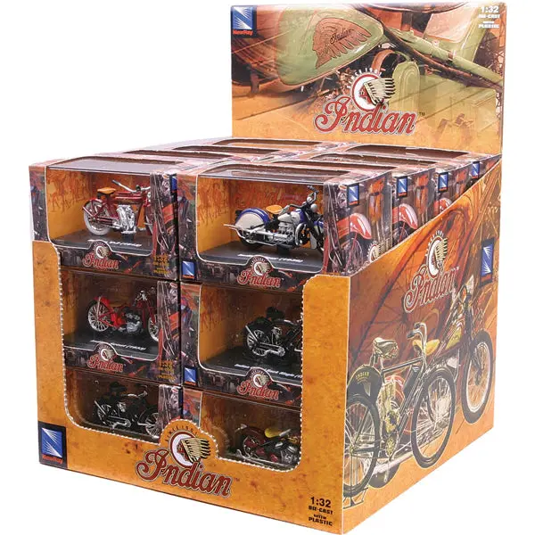 New Ray Toys - D/C Indian Bike Assortment 1:32 Scale 1