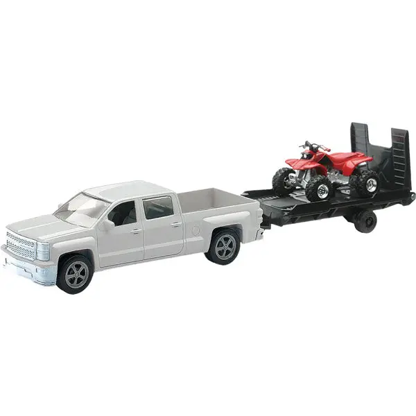 New Ray Toys - Scale Chevrolet Silverado Pick Up W/ Atv 1:43 Scale 1