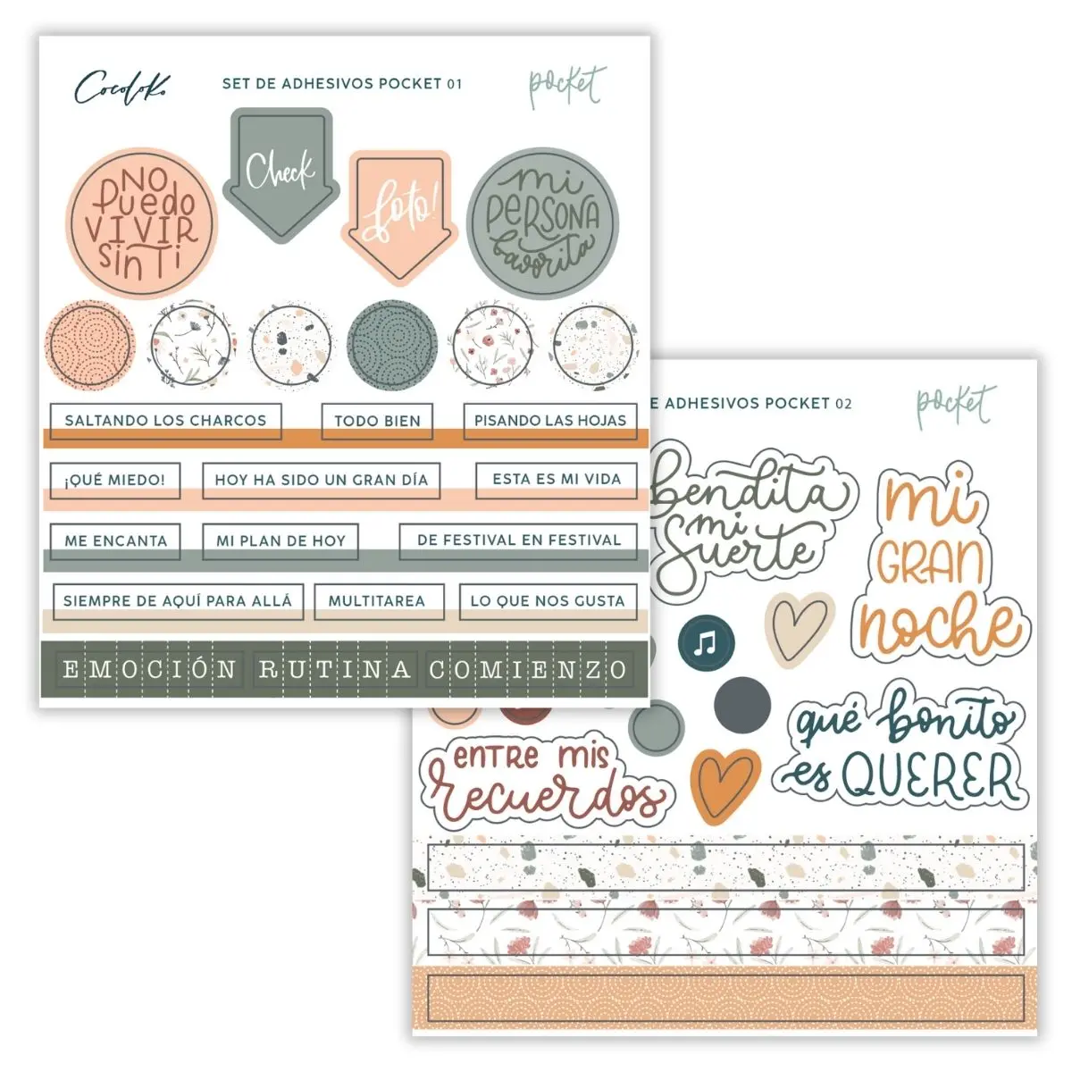 Set Die Cuts + Stickers (Extra) Notas De Papel 1