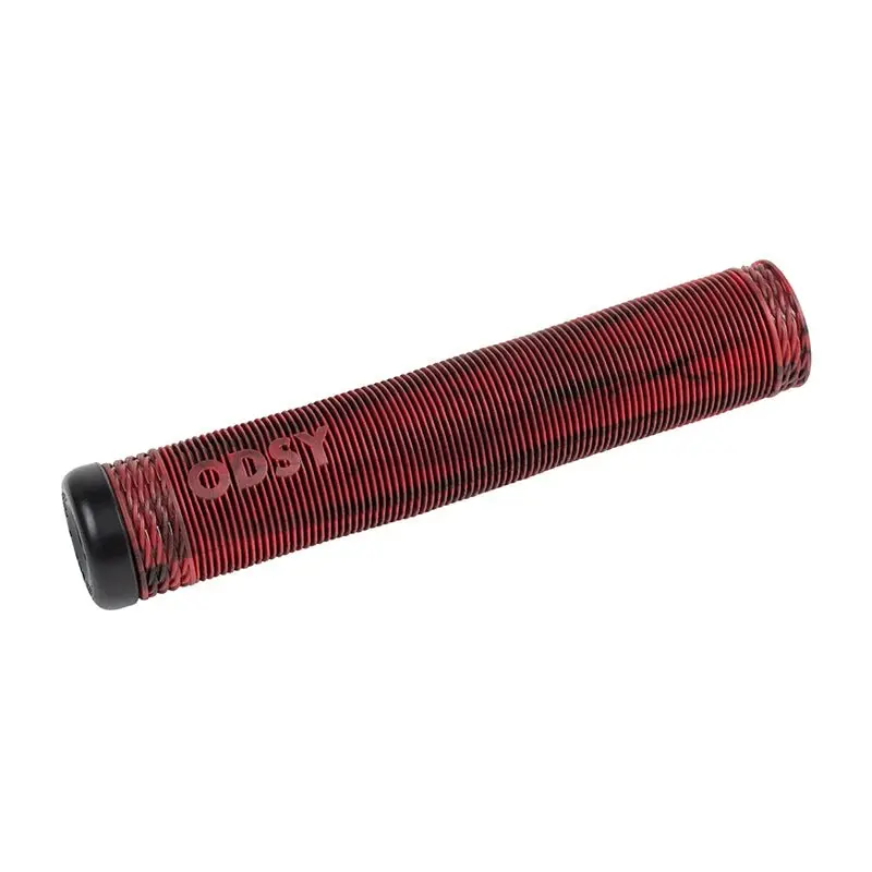 Odyssey Broc 160Mm (Broc Raiford Signature) Black/Red Swirl Bicycle Grips 1