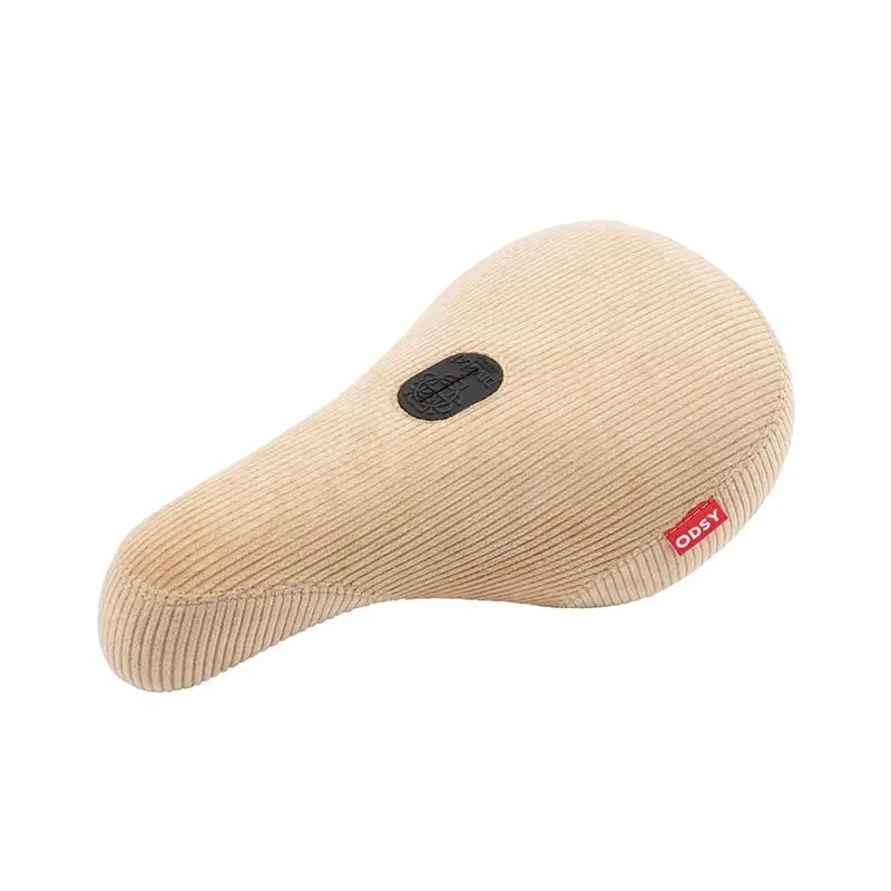 Odyssey Broc Fat Cap (Pivotal) Tan Corduroy (Broc Raiford Signature) Bicycle Seat 1