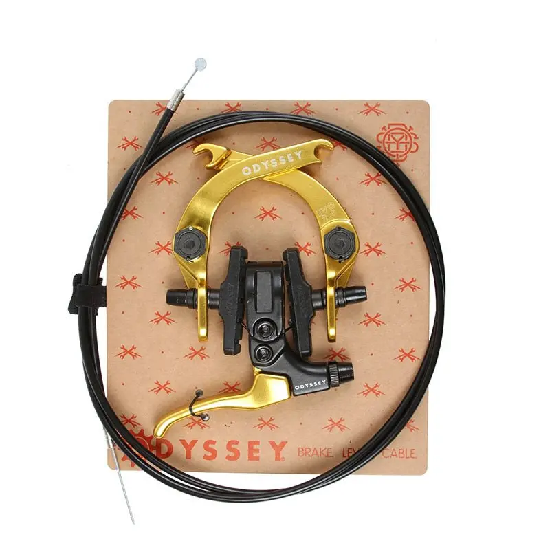 Odyssey Evo 2.5 Anodized Gold Bicycle Brake Kit 1