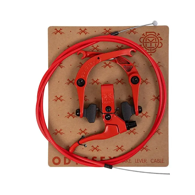 Odyssey Fire Engine Red Springfield Bicycle Brake Kit 1