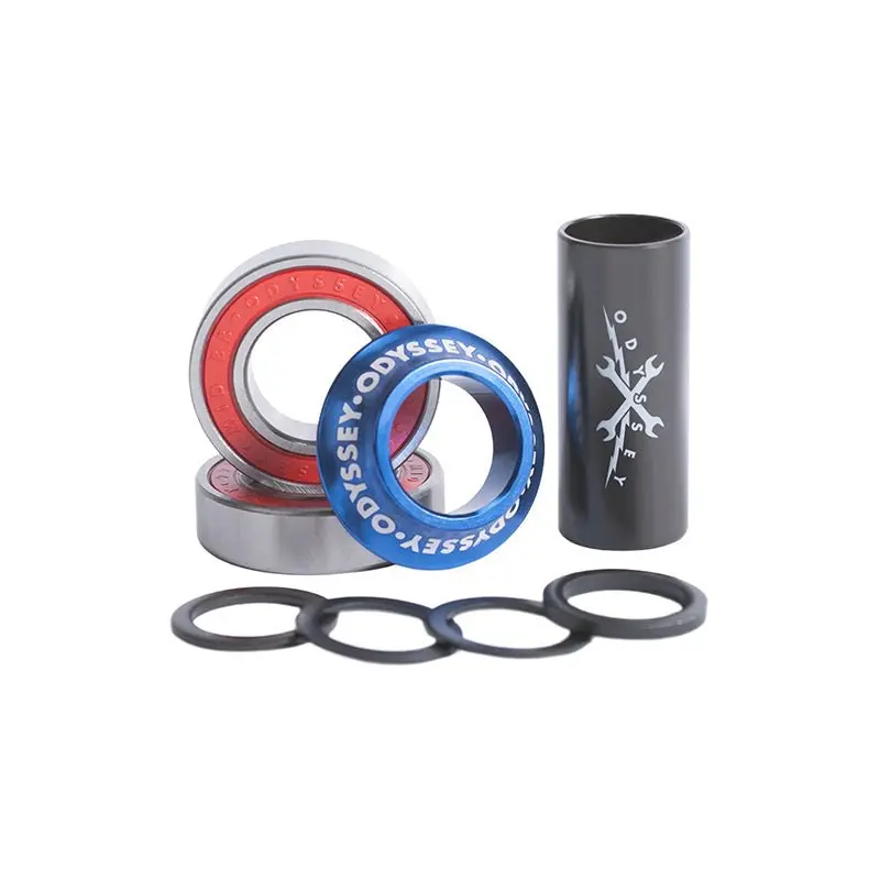 Odyssey Mid Bottom Bracket 19Mm Anodized Blue Bicycle Bottom Bracket 1
