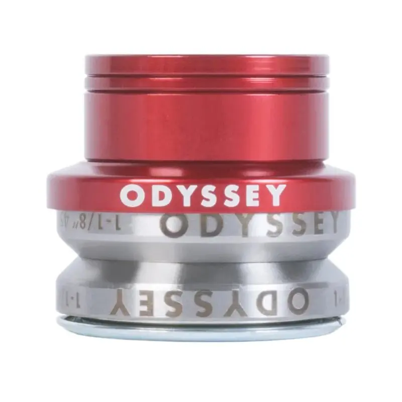 Odyssey Pro Low 4Mm (1-1/8") Anodized Red Bicycle Headset 1