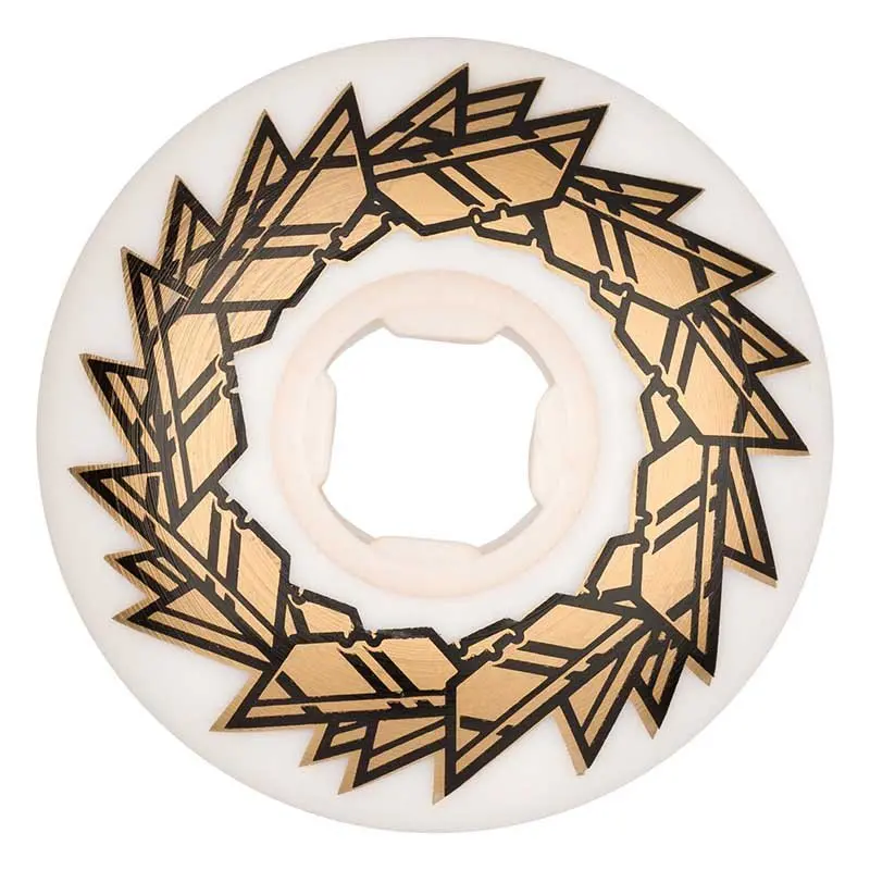 Oj 53Mm  99A Gold Street Razors Elite White Ez Edge Skateboard Wheels 4Pk 1