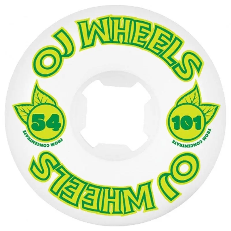 Oj 54Mm 101A From Concentrate Hardline Skateboard Wheels 4Pk 1