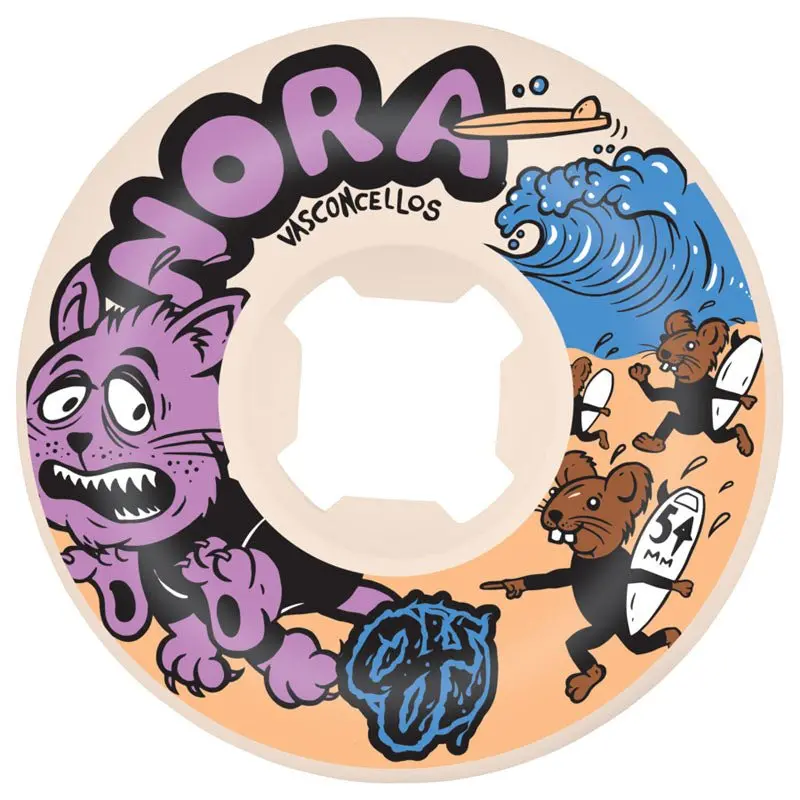 Oj 54Mm 101A Nora Vasconcellos Surfs Up 2 Elite Ez Edge Skateboard Wheels 4Pk 1