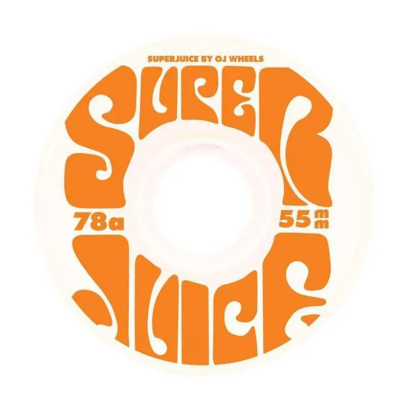 Oj 55Mm 78A Mini Super Juice White Skateboard Wheels 4Pk 1