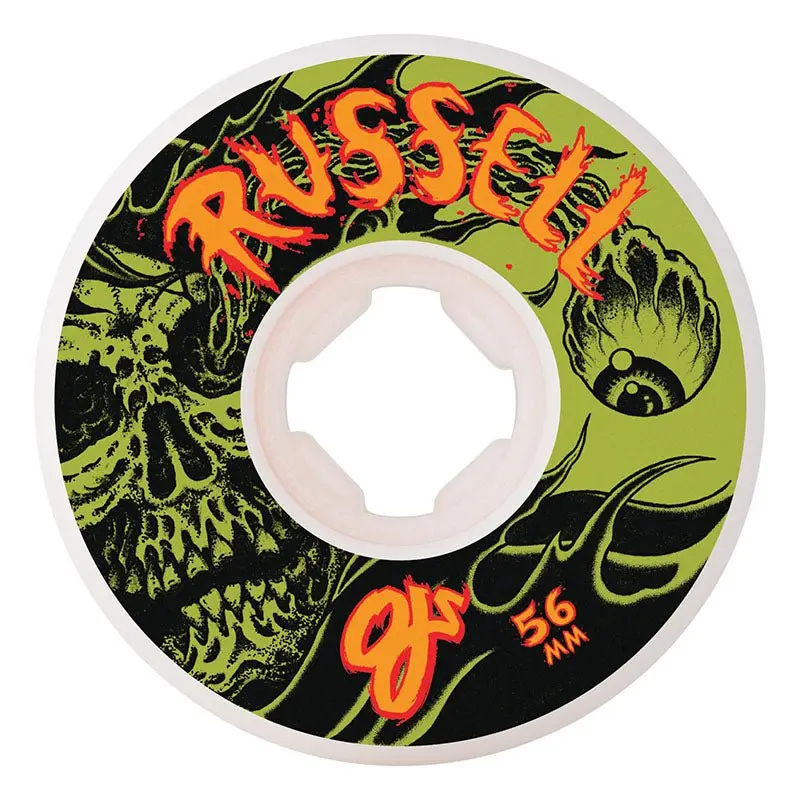 Oj 56Mm 99A Chris Russell Optic Nightmare Elite White Hardline Skateboard Wheels 4Pk 1