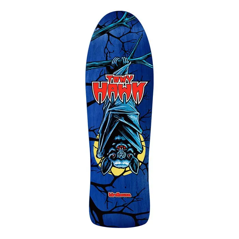 Birdhouse 10.25" X 32"  Hawk The Bat Shaped Skateboard Deck 1