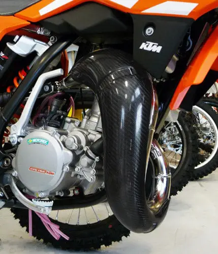 P3 - Carbon Fiber 2-Stroke Pipe Guards (Ktm) 1