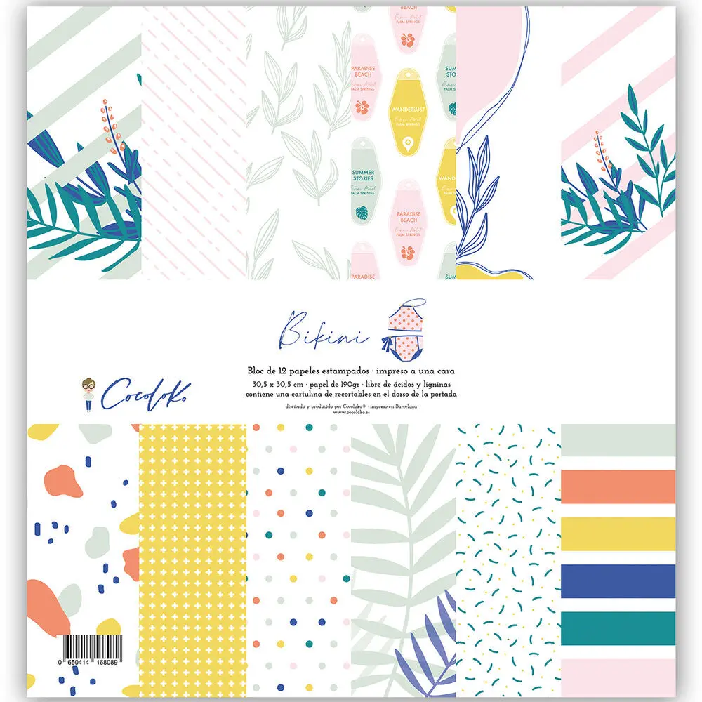 Papeles De Scrapbooking 12X12" A 1 Cara Bikini 1