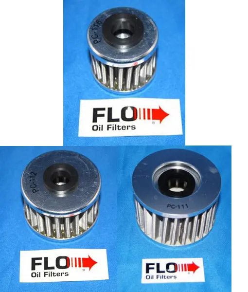 Pc Racing - Atv Flo Stainless Steel Oil Filters (Honda) 1