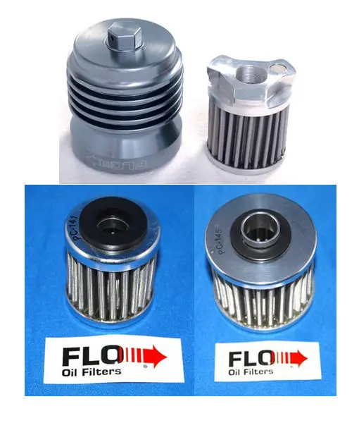 Pc Racing - Atv Flo Stainless Steel Oil Filters (Yamaha) 1