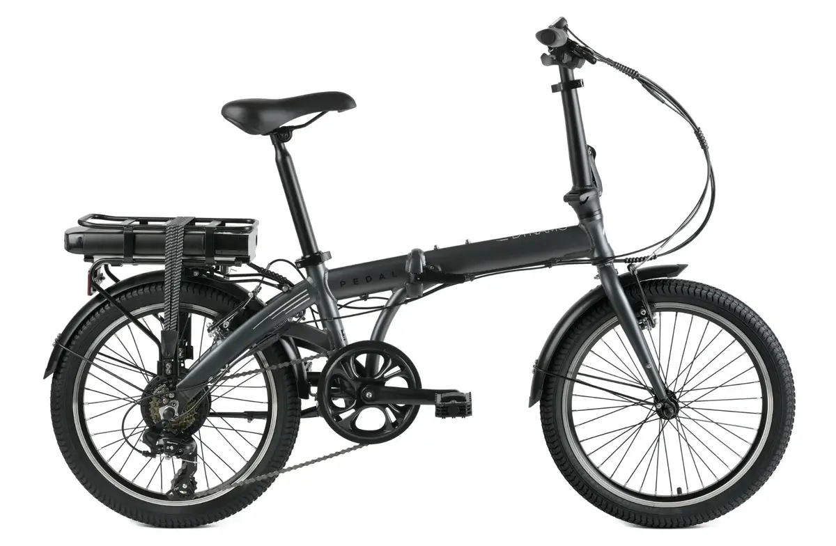 Pedal Dynamo 3 Electric Folding Bike Charcoal 1